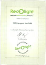 certificateRECOLIGHT